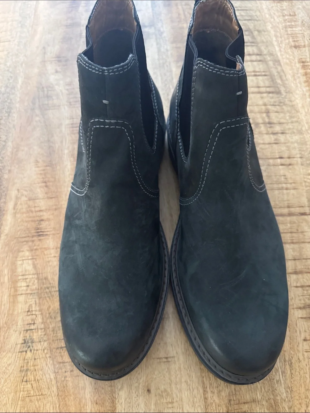 Florsheim 11970 010 Men's Black Nubuck leather Slip-On Chelsea Boots size 11 M